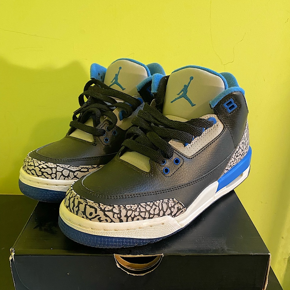 Air Jordan Sport Blue 3’s GS